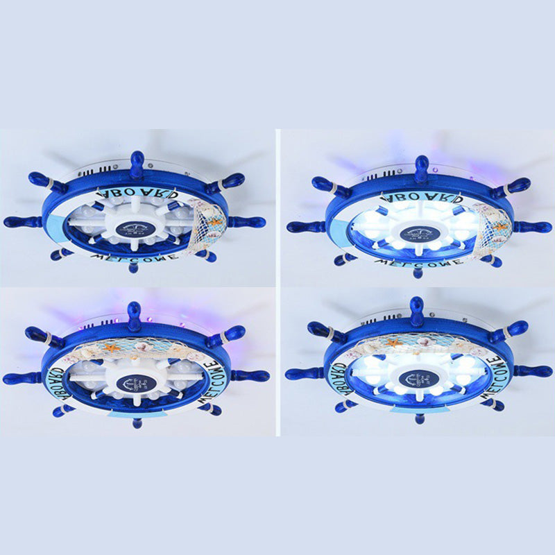 Anchor Flush Mount Ceiling Light 1 Light Acrylic Kids Flush Mount Ceiling Light for Bedroom