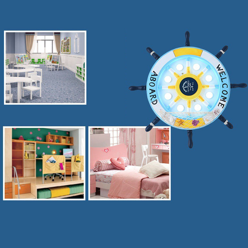 Anchor Flush Mount Ceiling Light 1 Light Acrylic Kids Flush Mount Ceiling Light for Bedroom