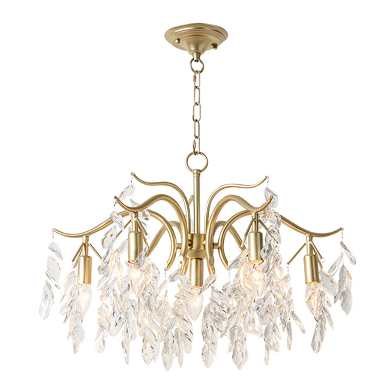 Branches Éclairage suspendu Aymordage Rustic Crystal Living Room Chandelier Pendant Light