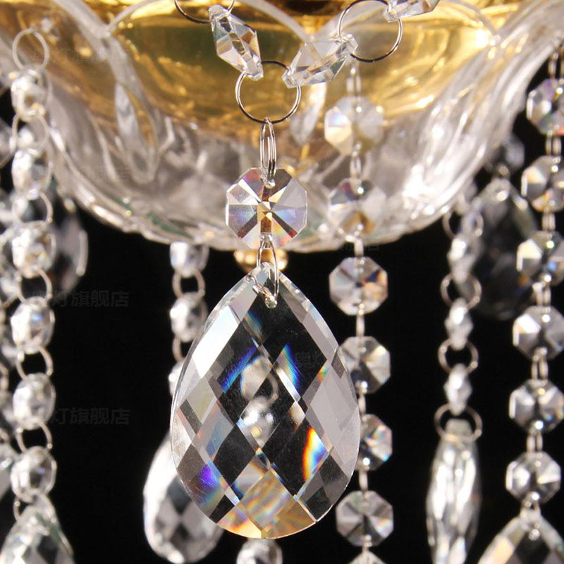 Lámpara de araña de velas iluminación de vidrio tradicional iluminación para restaurante