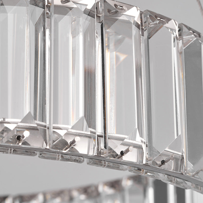 Luci d'isola orbicolare Crystal Contemporary Simplicity Fissature di illuminazione a sospensione per il ristorante