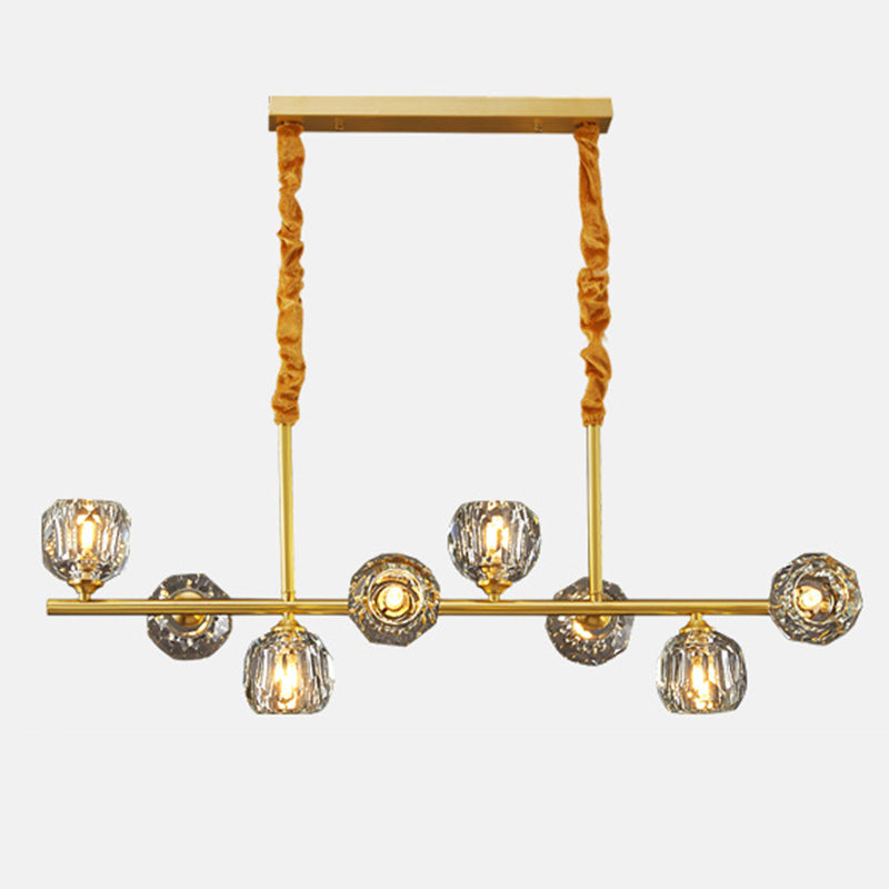 Accensione dell'Isola Globe Crystal Contemporary Simplicity Fishting di illuminazione a sospensione per il ristorante