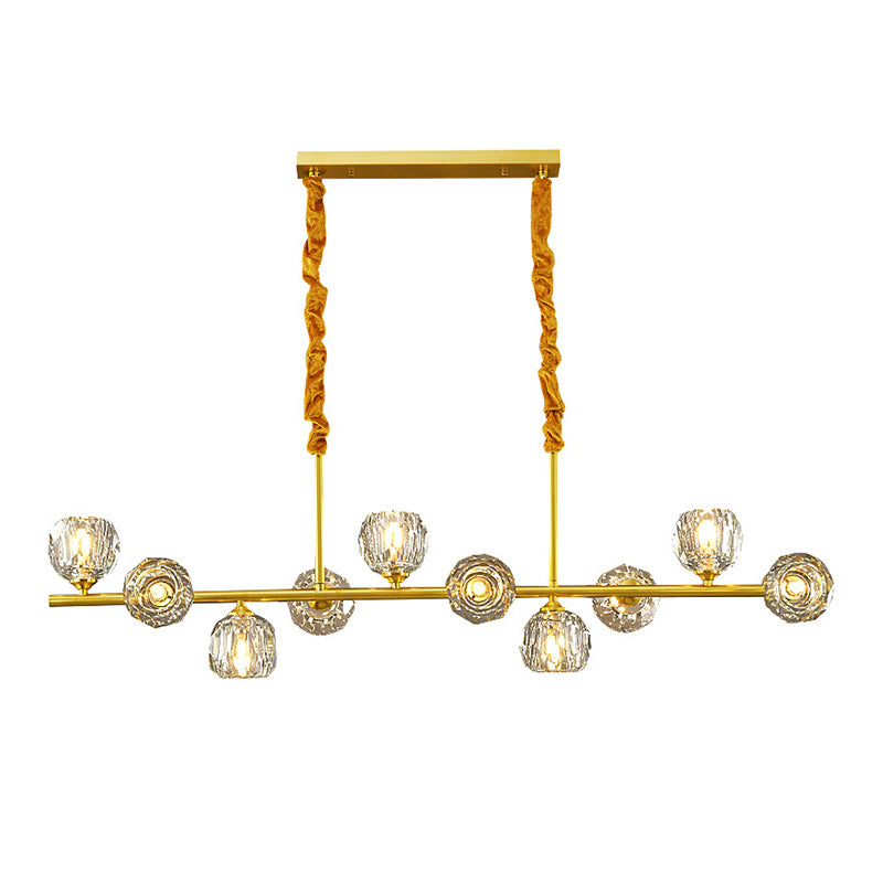 Accensione dell'Isola Globe Crystal Contemporary Simplicity Fishting di illuminazione a sospensione per il ristorante