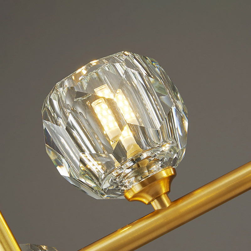 Accensione dell'Isola Globe Crystal Contemporary Simplicity Fishting di illuminazione a sospensione per il ristorante