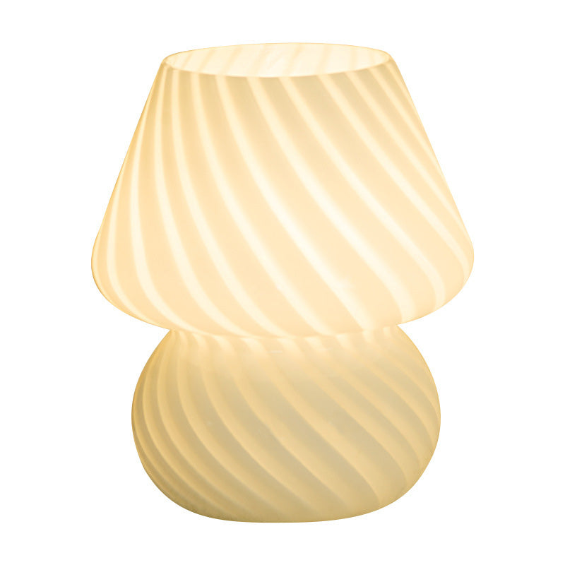Ultra-modern Simplicity Gourd Table Lamp Hand-Blown Glass Nightstand Lamp for Bedroom