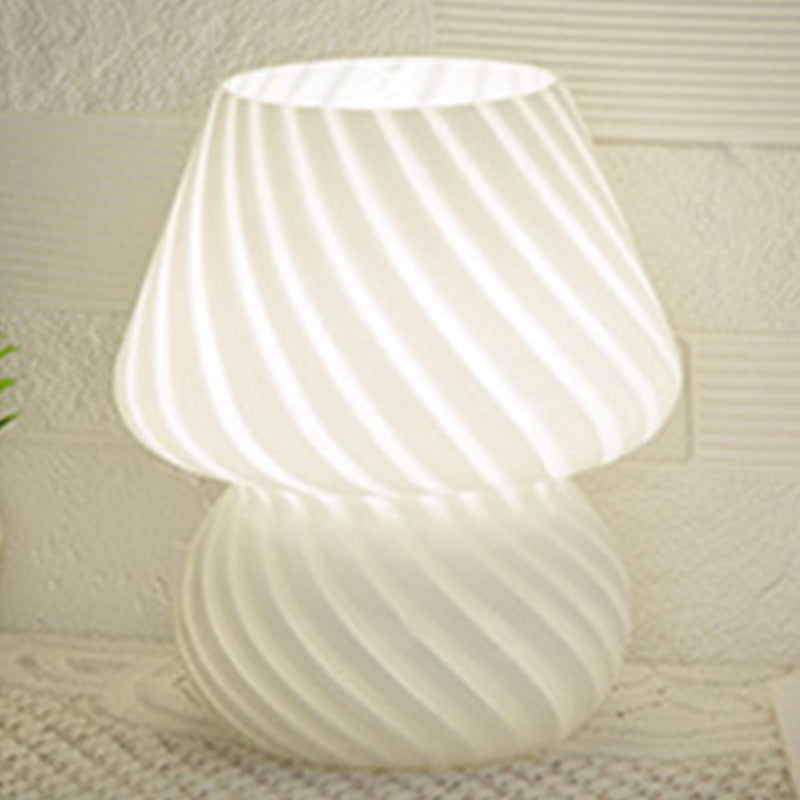 Ultra-modern Simplicity Gourd Table Lamp Hand-Blown Glass Nightstand Lamp for Bedroom