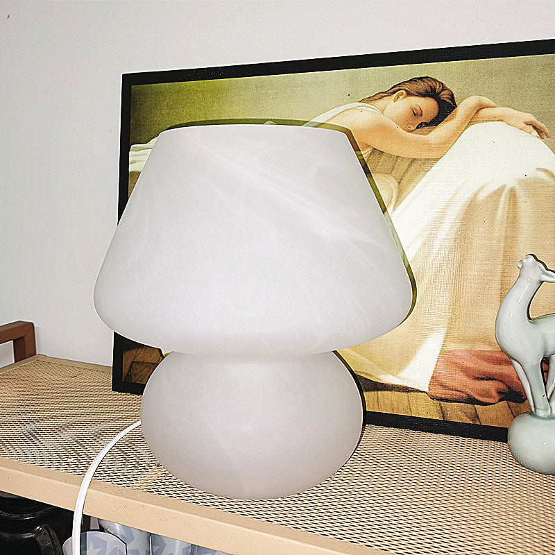 Champignon schaduw glas tafel licht modern 1 lamp nachtstandaardlamp voor slaapkamer