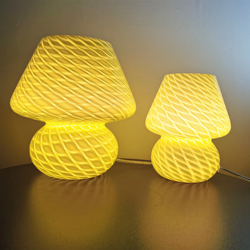 Champignon schaduw glas tafel licht modern 1 lamp nachtstandaardlamp voor slaapkamer