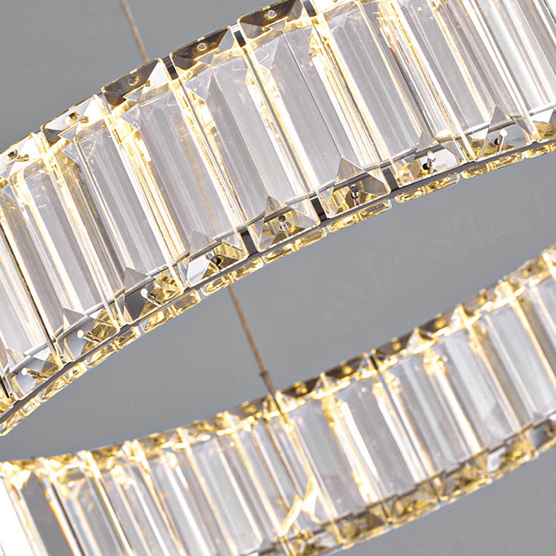 Luci d'isola orbicolare Crystal Contemporary Simplicity Fissature di illuminazione a sospensione per il ristorante