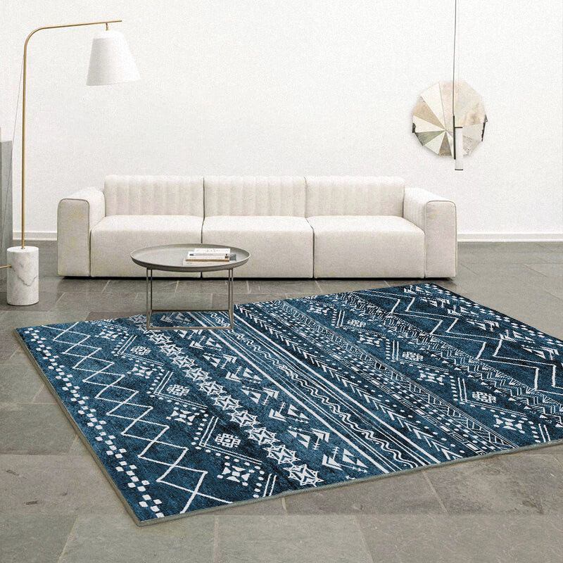 Nostalgia Boho Indoor Rug Distinctive Tribal Classicism Rug Anti-Slip Backing Carpet for Home Decor