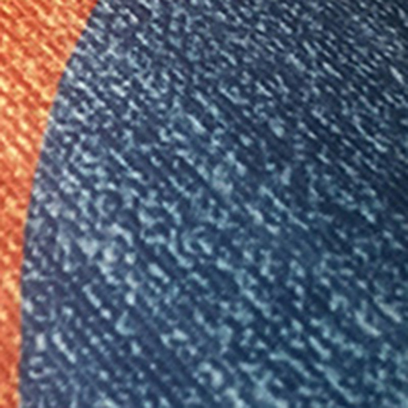 Apricot Tone Home Decor Carpet Nordic Abstract Lines Area Rug Polyester with Non-Slip Backing Rug