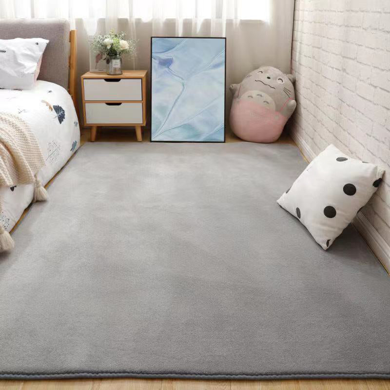 Beige Schlafzimmer Teppich Reine Farbe Polyester Fläche Teppich Easy Care Waschableie Teppich