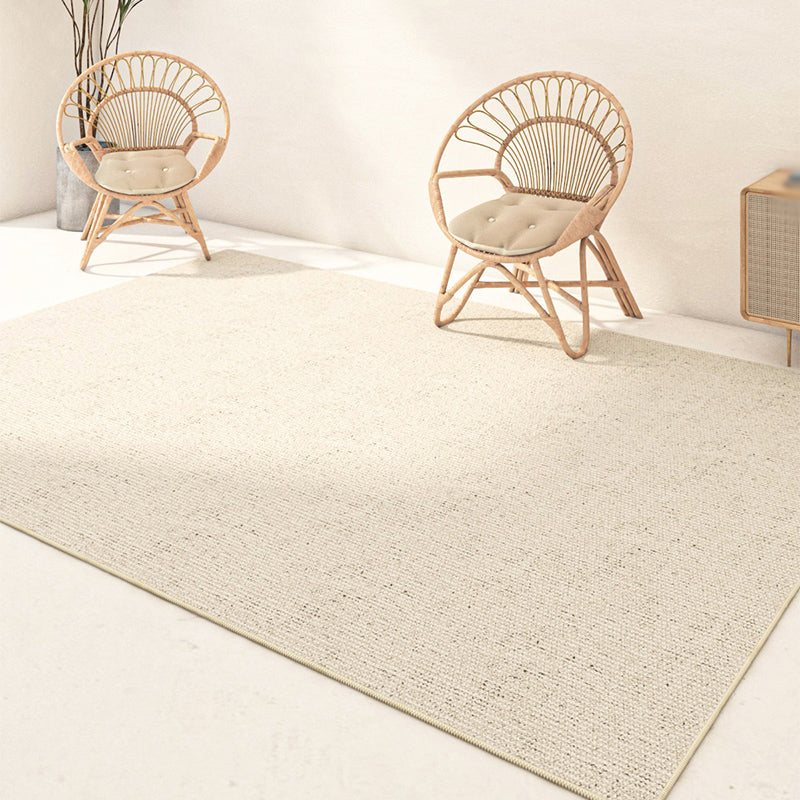 Minimalistischer Teppich für den Innenbereich, einfarbig, moderner Teppich, schmutzabweisender Polyester-Teppich für das Wohnzimmer