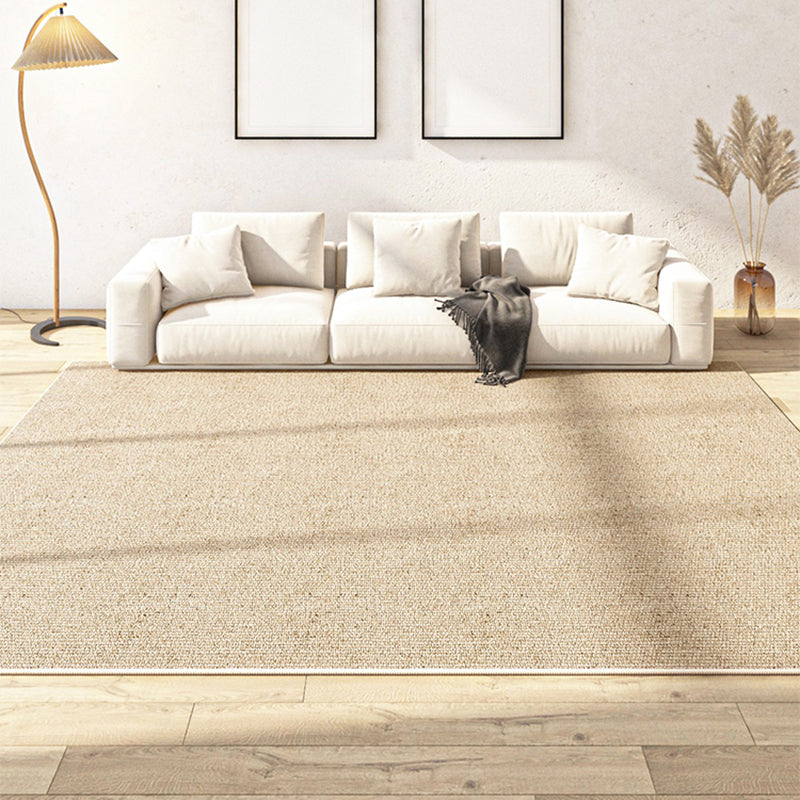 Minimalistischer Teppich für den Innenbereich, einfarbig, moderner Teppich, schmutzabweisender Polyester-Teppich für das Wohnzimmer