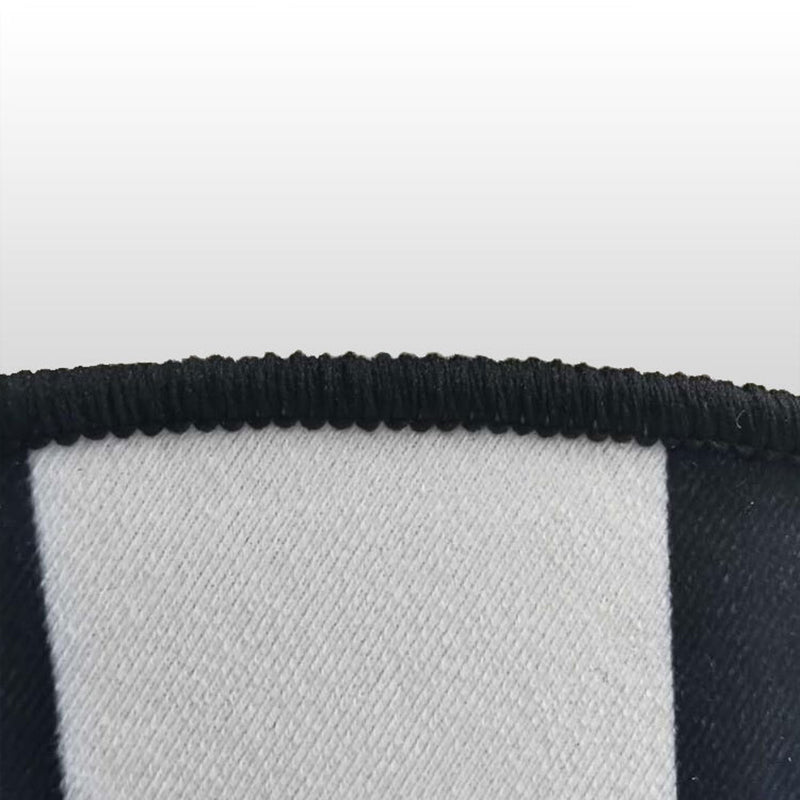 Black and White 3D Print Carpet Polyester Simple Indoor Carpet Anti-Split Indoor Rug for Living Room