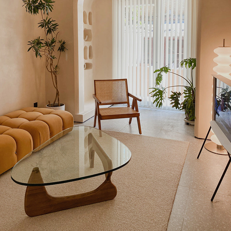 Contemporary Indoor Room Carpet Beige Solid Color Area Carpet Polyester Washable Indoor Carpet