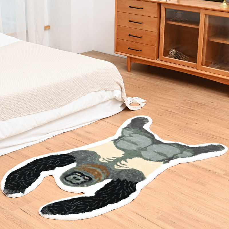 Creative Indoor Rug Funky Animal Print Carpet Friendly Washable Anti-Slip Area Carpet for Home Decor