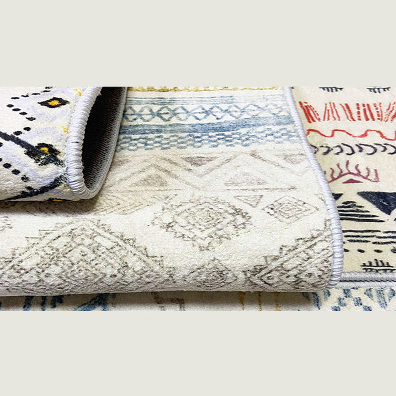 Simplicity Carpet Modern Nordic Area Rug Polyester Stain Resistant Indoor Rug for Living Room