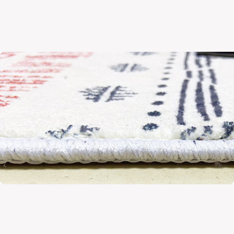 Simplicity Carpet Modern Nordic Area Rug Polyester Stain Resistant Indoor Rug for Living Room