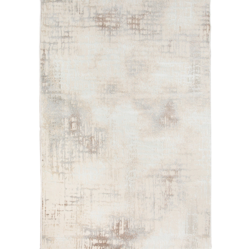 Modern Living Room Carpet Gray Polyester Indoor Rug Anti-Split Backing Rug