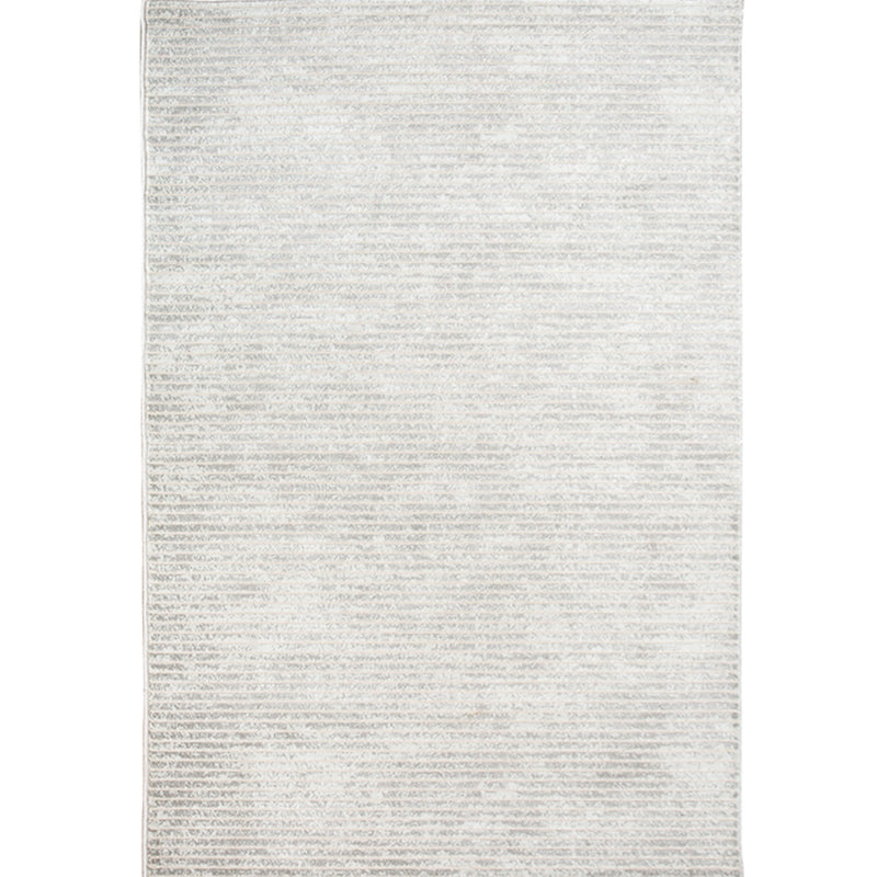 Modern Living Room Carpet Gray Polyester Indoor Rug Anti-Split Backing Rug