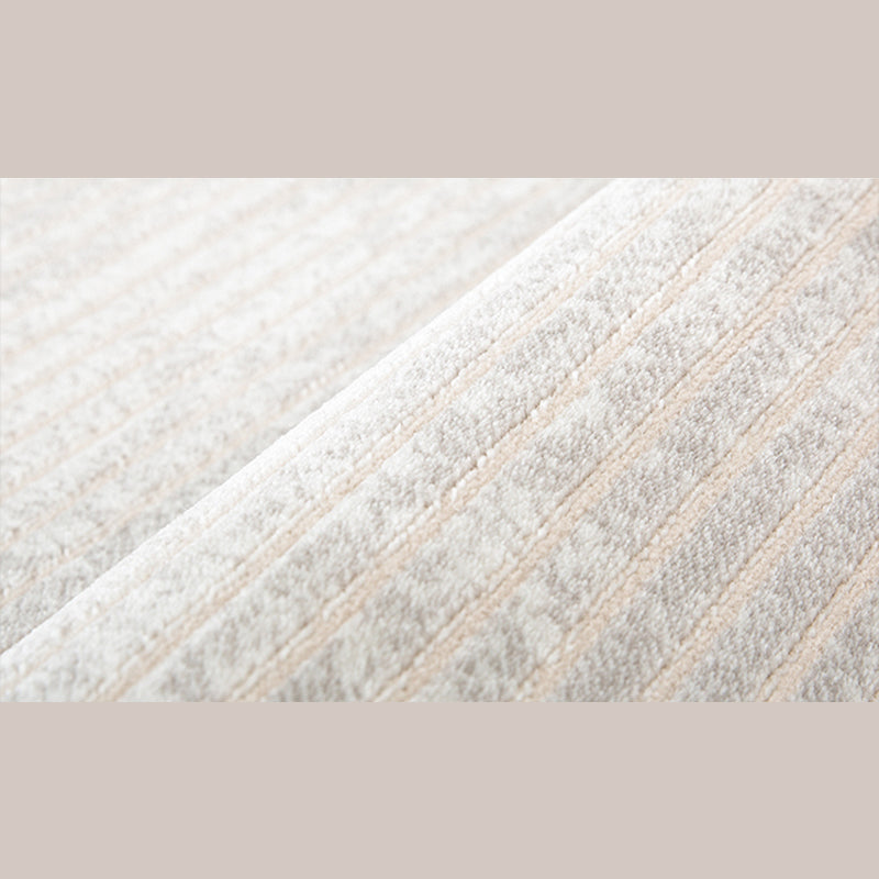 Modern Living Room Carpet Gray Polyester Indoor Rug Anti-Split Backing Rug