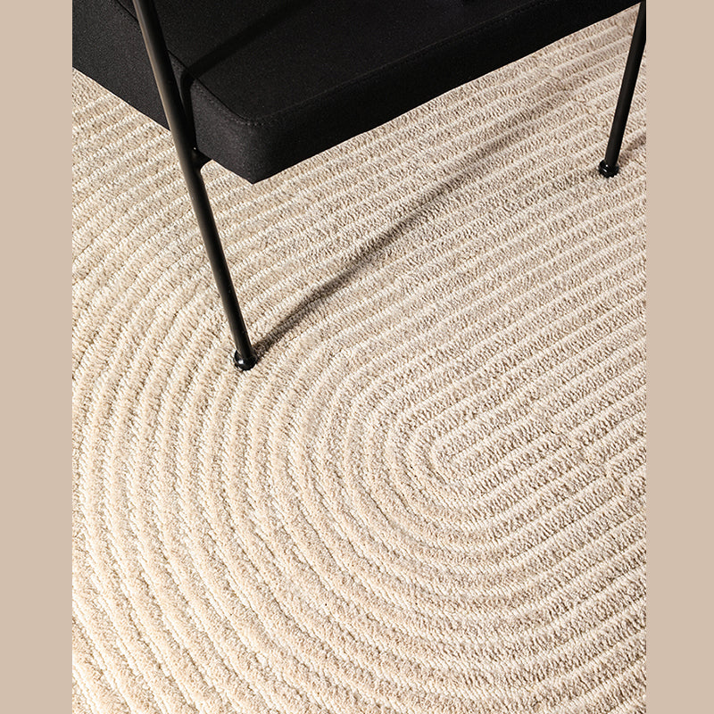 Stylish Grey Modern Rug Polyester Stripe Pattern Area Carpet Non-Slip Backing Rug for Home Decor
