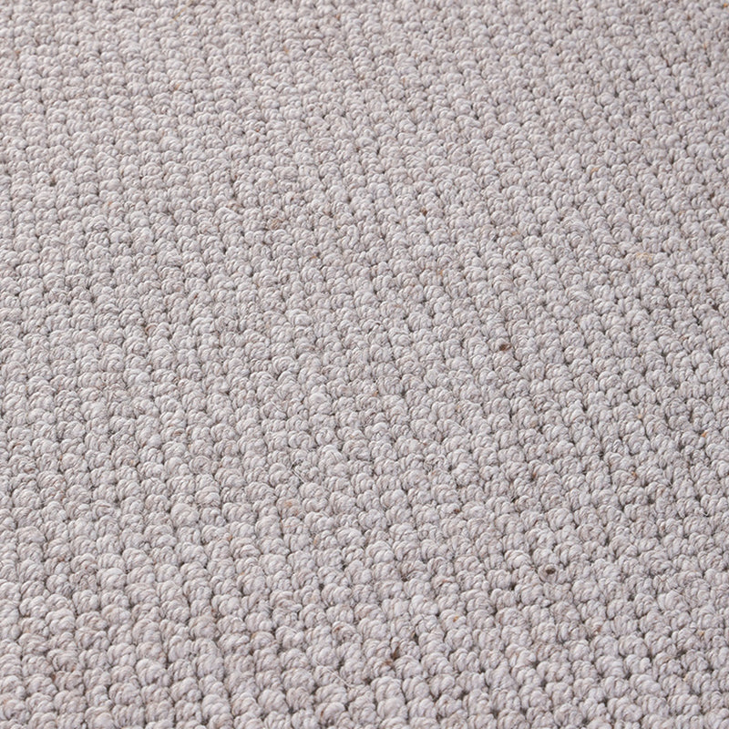 Ausgefallener grauer moderner Teppich aus einfarbigem Polyester mit rutschfester Rückseite für die Inneneinrichtung