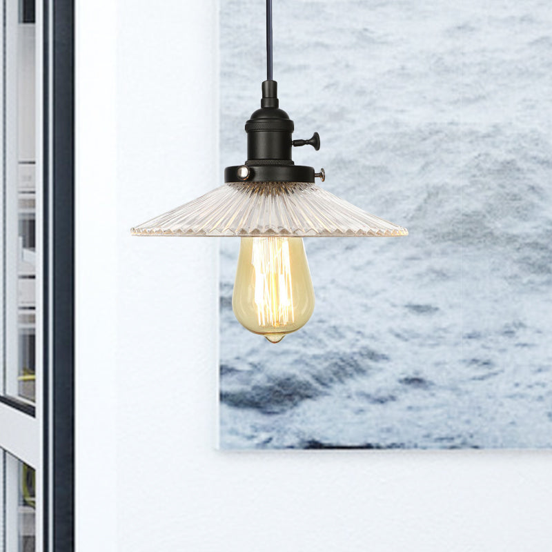 Iluminación colgante de platillo Vintage Cantal Cantbed Canted Vintage 1 Cabeza Negro/Bronce/Licero de techo de latón para cafetería