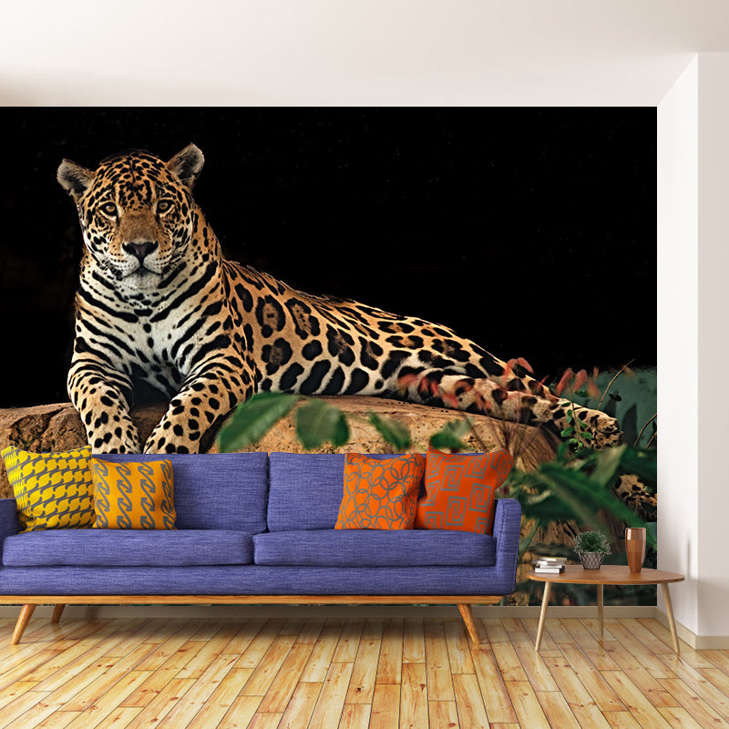 Lifelike Leopard Animal Wall Covering for Bedroom Living Room ,Waterproof