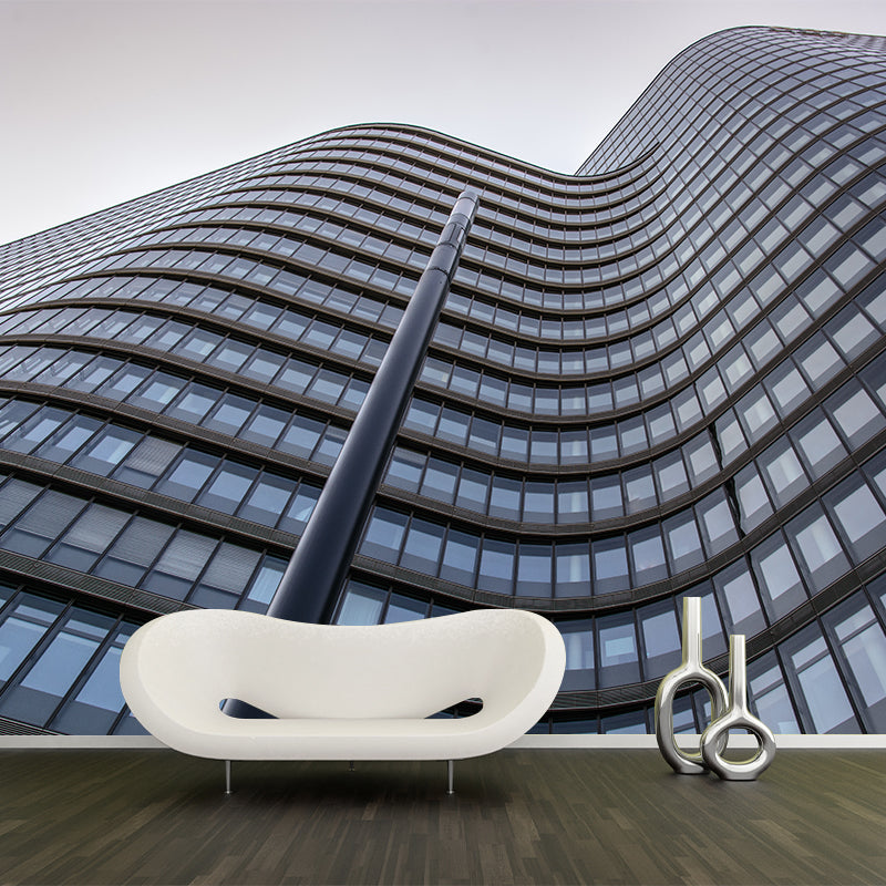 High Building Murals Stain-Resistant Contemporary Wall Decor for Office