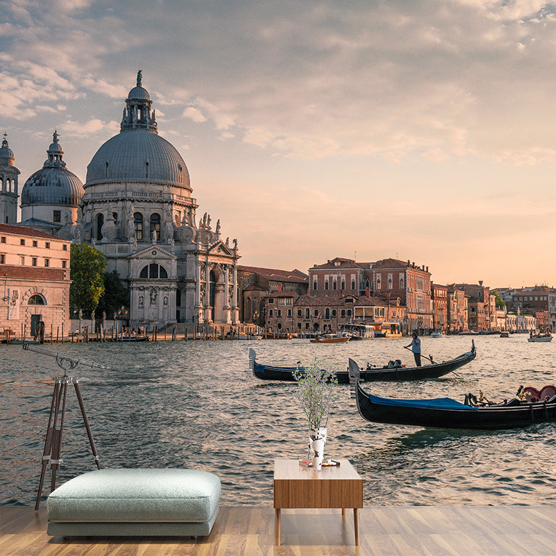 Photo City Mural Personalized Size Wall Covering for Meeting Room, Made to Measure