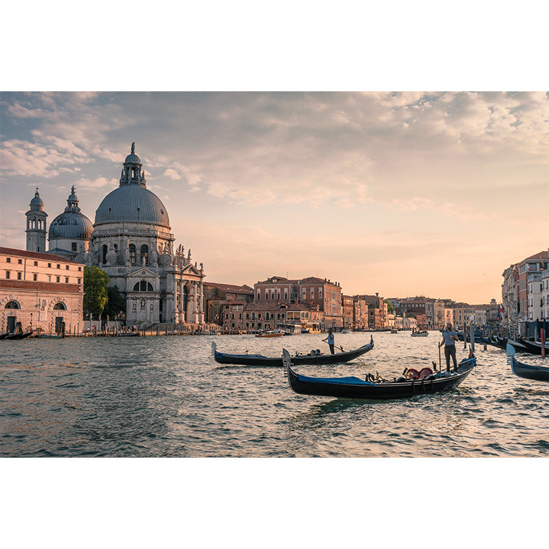 Photo City Mural Personalized Size Wall Covering for Meeting Room, Made to Measure