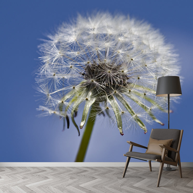 Dandelion Plant Mural Wallpaper for Living Room Decor, Custom Size Available
