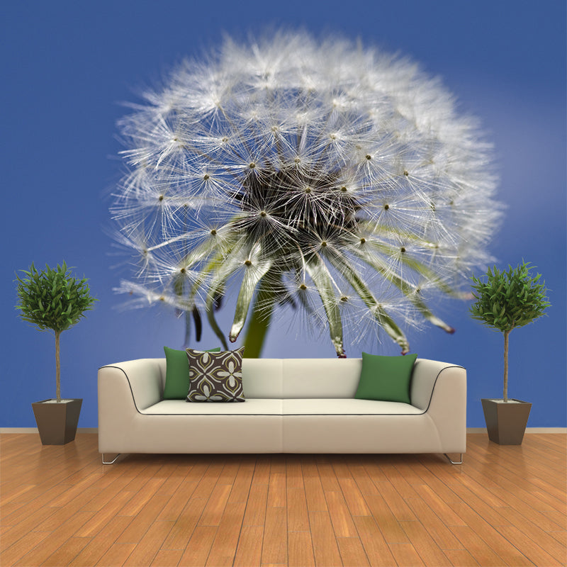 Dandelion Plant Mural Wallpaper for Living Room Decor, Custom Size Available