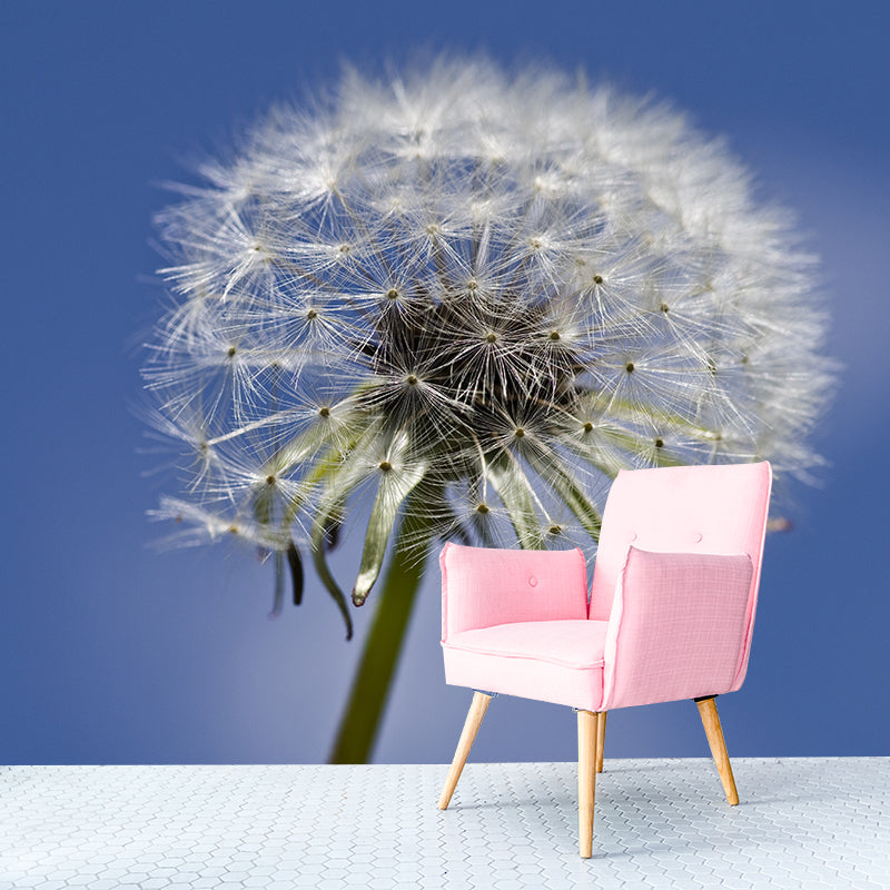 Dandelion Plant Mural Wallpaper for Living Room Decor, Custom Size Available