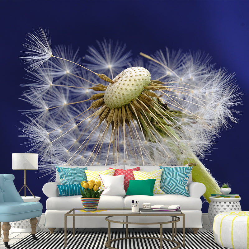 Dandelion Plant Mural Wallpaper Water-Resistant Wall Covring for Bedroom Decoration
