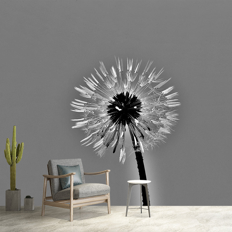 Dandelion Plant Mural Wallpaper Water-Resistant Wall Covring for Bedroom Decoration