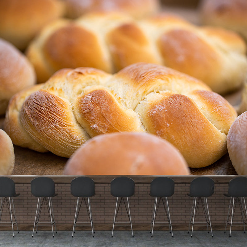 Delicious Bread Waterproof Wall Covering for Dessert Shop Baking Shop Wall Decor