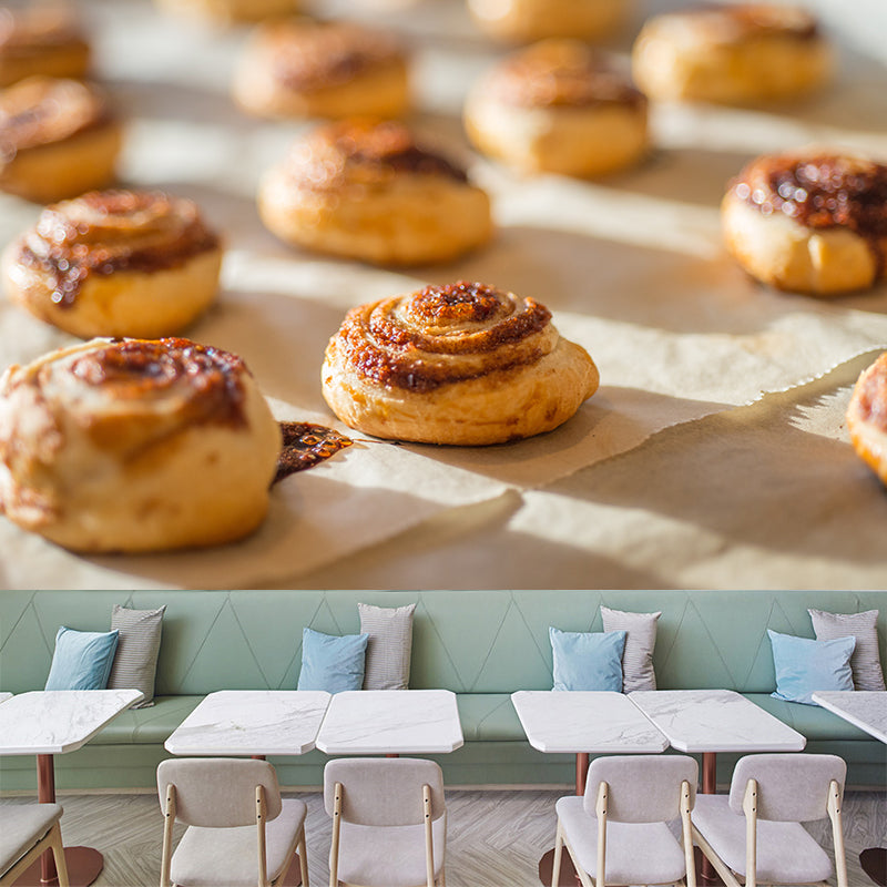 Tasty Dessert Mural Wallpaper Water-Resistant Wall Covering for Dessert Shop