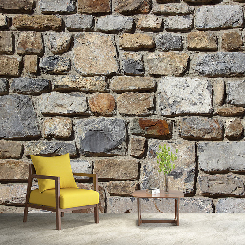 Countryside Style Brick Wall Covering Living Room Home Decor, Customized Size