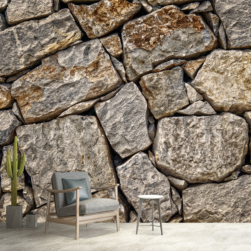 Countryside Style Brick Wall Covering Living Room Home Decor, Customized Size