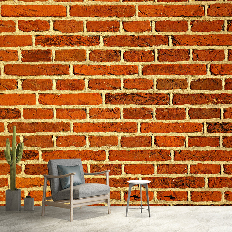 Industry Style Brick Wall Decor Sitting Room Mural Wallpaper, Custom-Made