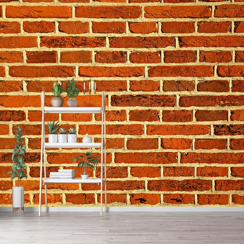 Industry Style Brick Wall Decor Sitting Room Mural Wallpaper, Custom-Made