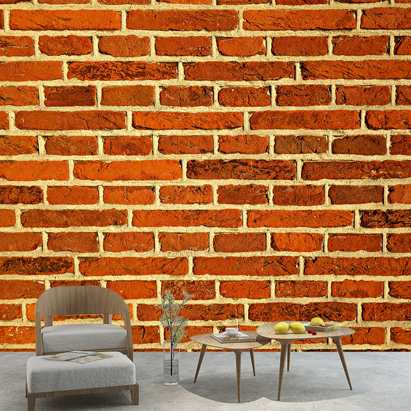 Industry Style Brick Wall Decor Sitting Room Mural Wallpaper, Custom-Made