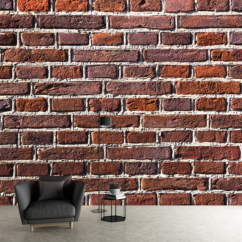 Industry Style Brick Wall Decor Sitting Room Mural Wallpaper, Custom-Made