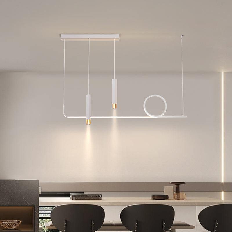 Illuminazione a sospensione lineare luci isola sospesa il lampadario moderno a pendente moderno