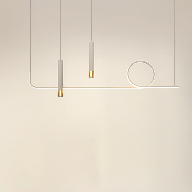 Illuminazione a sospensione lineare luci isola sospesa il lampadario moderno a pendente moderno