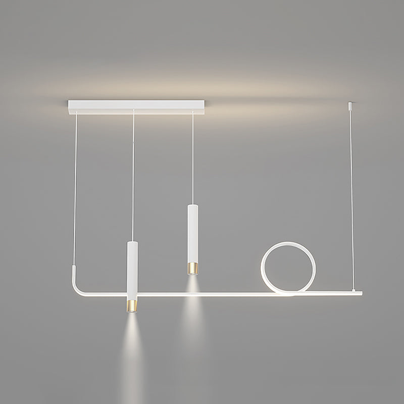 Illuminazione a sospensione lineare luci isola sospesa il lampadario moderno a pendente moderno