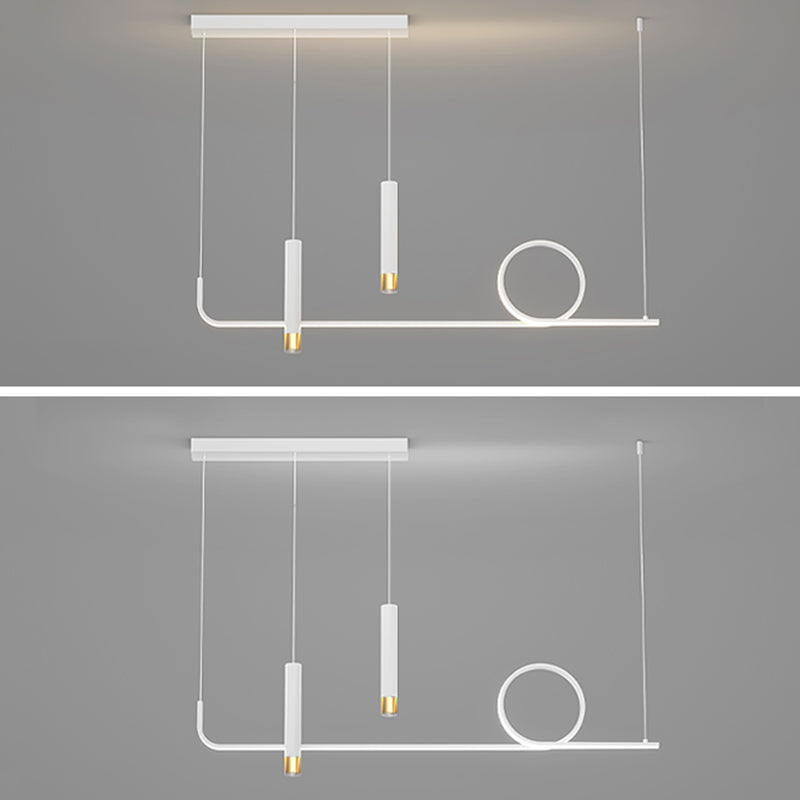 Illuminazione a sospensione lineare luci isola sospesa il lampadario moderno a pendente moderno